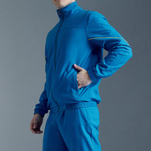 Survêtement coupe-vent de haute qualité avec veste zippée intégrale et pantalon, en nylon et polyester respirant, léger et décontracté - Product Image 3