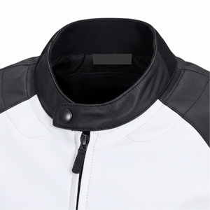 Chaqueta de Motociclista Personalizada de Piel de Oveja Genuina, Talla Grande, Cuello Redondo, Impermeable, Estilo Casual y Formal, Diseño Urbano - Product Image 5