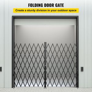 Cancello di Sicurezza Pieghevole in Acciaio a Fisarmonica 5FT x 10FT, Barriera di Sicurezza Flessibile Espandibile 10FT di Larghezza - Product Image 2