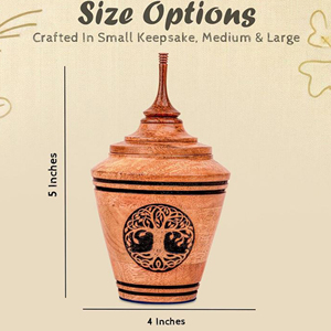 Luxury Rosewood Funeral Urn Supplier Handmade Wooden Keepsake Urn Set Wooden Ashes Urn with Decorative Inlay by AYAANS - Product Image 3