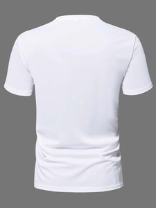 เสื้อยืดผู้ชายทรงหลวม ผ้าคอตตอน 100% คุณภาพสูง ไม่เป็นขุย แขนสั้น เหมาะสำหรับสั่งซื้อจำนวนมาก - Product Image 6