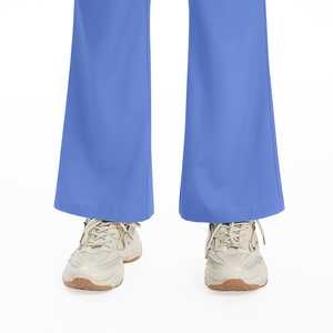 Nouveaux ensembles de tenues d'infirmière pour femmes 2026 : Haut à col en V et pantalon jogger en tissu tricoté Spandex/Polyester avec détection d'aiguilles - Product Image 2