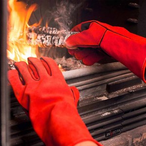 Gants de soudage en cuir de vachette de haute qualité, résistants à la chaleur et aux étincelles, ignifuges, pour travaux lourds et lutte contre les incendies - Product Image 3