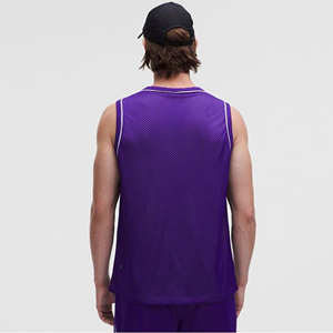 High Quality Mens Casual Workout Tank Top Breathable Knitted Sleeveless O-neck Solid Design Custom Logo Customizable Wholesale - Product Image 3
