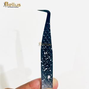 Pince à cils 2026 très vendue avec tube de protection personnalisé, en acier inoxydable, outil à cils biseauté et pointu à 90 degrés - Product Image 2