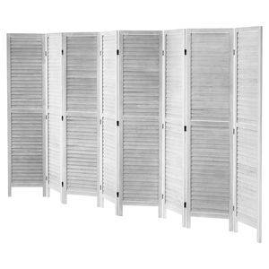 Divisorio in Legno a 8 Pannelli Alto 66,9 Pollici, Paravento Pieghevole Portatile per Interni, Schermo Decorativo per la Privacy - Product Image 2