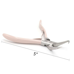 Professional <b>Pink</b> Hair Extension <b>Tool</b> <b>Kit</b> Stainless Steel Micro Ring Bead Application Remover Pliers Pulling Loop Hook Needles - Product Image 5