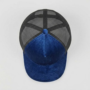 New Style Mens <b>Navy</b> Velvet Trucker <b>Cap</b> Mesh Back Snapback Hat Adjustable <b>Baseball</b> <b>Cap</b> Breathable Casual Outdoor Stylish <b>Cap</b> - Product Image 3