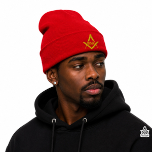 Regalia Masónica Herencia, Vestimenta Griega, Ropa Masónica para Hermandades y Fraternidades, Gorros de Invierno, Gorros de Calavera, Gorros de Punto Acrílicos con Nervaduras - Product Image 3