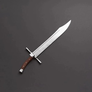 Cuchillo Largo de Acero al Carbono con Mango de Madera y Funda, Hoja Recta, Grado DIY, OEM Disponible, 24 Pulgadas, Herramientas para Exteriores - Product Image 2