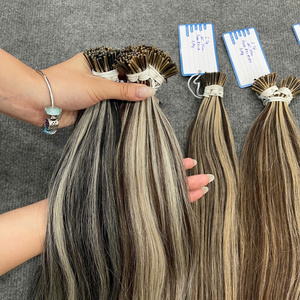 Extensions de cheveux professionnelles couleur piano, mèches I-Tip, 100% cheveux humains vietnamiens, diverses couleurs - Product Image 2