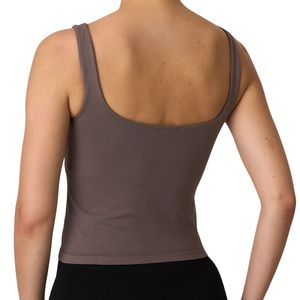 Camiseta sin mangas personalizada al por mayor para mujer, cuello cuadrado, sin costuras, ajustada, elástica, para yoga, ropa deportiva - Product Image 5