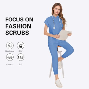 Custom LOGO <b>Nursing</b> <b>Scrubs</b> for Women Medical Uniform <b>Scrubs</b> Set Hospital Medical Uniforms Sets Wholesale <b>Scrub</b> Sets - Product Image 2