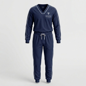 Uniformes Médicos Quirúrgicos Elásticos con Cuello en V para Hospital, Conjuntos de Uniformes Quirúrgicos de Moda con Cintura Alta para Hombres y Mujeres - Product Image 1