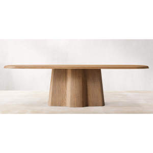 Mesa de Comedor Rectangular de Madera Maciza de Roble Daystar Trade, Extra Larga para 6 Personas, Diseño Moderno para Villa, Restaurante y Conferencias - Product Image 4