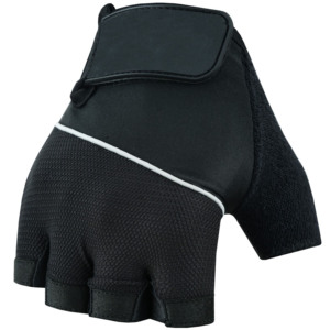 Gants de musculation antidérapants à demi-doigts avec sangle de poignet réglable pour la gym - en polyester enduit de silicone liquide, durables - Product Image 3