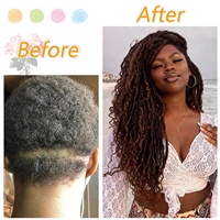 Extensions de cheveux au crochet Julianna 18 pouces, style bohème, bouclées, fausses locks, locks de déesse, locks de rivière, pour tresses, vente en gros