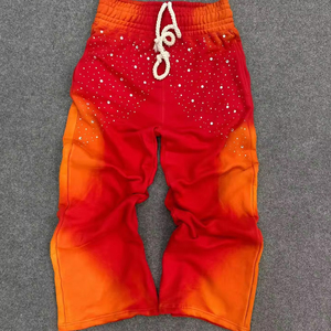 Pantalones Anchos con Degradado para Hombre, Pantalones Personalizados con Estampado Gráfico, Estilo Urbano, Hip Hop, Casual - Product Image 5