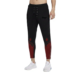 Pantalon de jogging noir pour homme, taille élastique, cordon de serrage, bande latérale, décontracté, fitness, logo sur la jambe droite, respirant, pour l'automne - Product Image 6