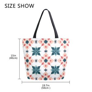 Custom Reversible Canvas Tote <b>Bag</b> Double Sided Cotton Shopping <b>Bag</b> Graphic Print Eco Reusable Grocery Shoulder <b>Bag</b> Multi Color - Product Image 5