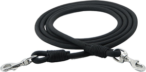 Nylon Lead Rope for Horses Black with Metal <b>Snap</b> <b>Hooks</b> - Product Image 3