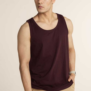 เสื้อกล้ามผู้ชายแบบไม่มีแขน พิมพ์โลโก้ตามสั่ง ดีไซน์สวย วัสดุทนทาน แห้งเร็ว เหมาะสำหรับออกกำลังกาย - Product Image 2