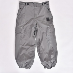 Unisex Grey Snow Pants Adjustable Waist with Belt Loops Knee Cargo Pockets <b>Air</b> Vents and Inner <b>Boot</b> Gaiters - Product Image 1