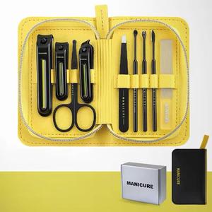 Manicure Kit 9 In 1 Stainless Steel Nail Care Tools Portable <b>Case</b> Classic Style Adult Use - Product Image 4