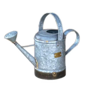 Vintage Green Galvanized Iron Metal Watering Can <b>Garden</b> Watering With Long Spout Antique Style Home <b>Garden</b> Decor Plant Waterer - Product Image 6