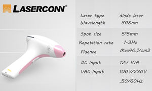 Mini 808nm Uso doméstico Máquina de depilación láser de diodo Uso doméstico Depilación de mano Salón de belleza - Product Image 5