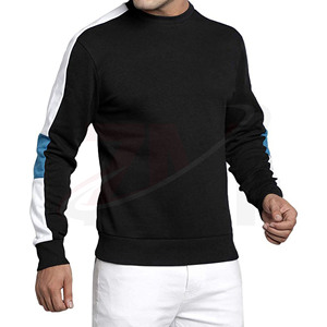 Sudadera de punto casual de corte regular para otoño, 100% poliéster, cuello redondo, con bloques de color para hombre - Product Image 2