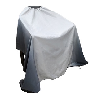 Robe de barbier imperméable en polyester gris, avec détection d'aiguilles et fusion sans couture, unisexe - Product Image 1