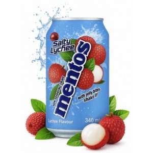 Bebida Gaseosa Mentos Sparkling con Sabor a Lichi Salado, Refrescante, en Lata, Venta al por Mayor, Calidad de Exportación, Sabor Premium - Product Image 3