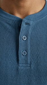 Ensemble de survêtement thermique en tricot gaufré pour homme, personnalisé, en coton et polyester, haut à manches longues et pantalon de jogging, ensemble de vêtements de sport - Product Image 6