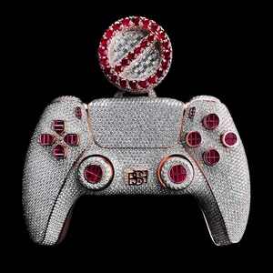 Hip Hop Iced <b>Gamepad</b> Pendant 925 Silver VVS Moissanite Gaming Controller Charm Necklace Bling Jewelry – Luxira Export - Product Image 3