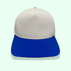Brim Unisex Golf Cap Street Style 2 Tone Laser Cut Hole Inner Tape Flat Injae Vina from Vietnam Terry Closure Hat - Product Image 1