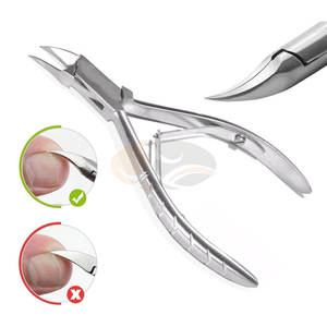 Coupe-ongles pour bébé à pointe incurvée, pour ongles épais, poignée ergonomique antidérapante, verrou de sécurité, acier inoxydable robuste, mâchoire large - Product Image 2