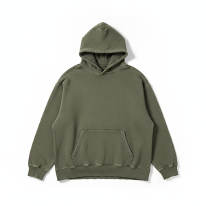 Sudadera con Capucha de Alta Calidad para Hombre, Personalizada con Bordado e Impresión, Unisex, Estilo Vintage Lavado al Ácido - Product Image 1
