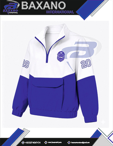Sweat-shirt à demi-zip Zeta Phi Beta Sorority, bleu et blanc, design color block avec poche, unisexe, coupe classique, sweat-shirt d'automne - Product Image 5