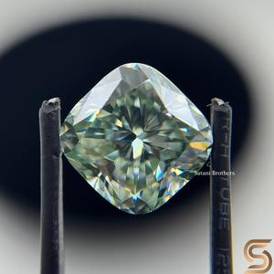 Moissanita de Corte Cuadrado a Mano, 14x14mm, 12.50CT, Piedra Suelta para Joyería de Compromiso Personalizada - Product Image 4