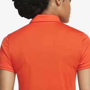 Polo à col respirant pour femme OEM, chemises de tennis vierges personnalisées pour femmes, fournisseur en gros de hauts de golf à manches courtes pour femmes - Product Image 6