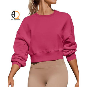 เสื้อครอปท็อปผ้าฟลีซแฟชั่นลำลองสำหรับผู้หญิง - Product Image 2