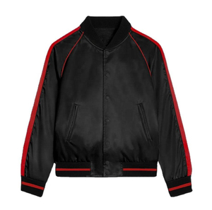 Hot Selling Light Weight Comfortable Satin Jackets Women Custom Color Quick Dry Men's Satin Varsity Jackets - Product Image 5