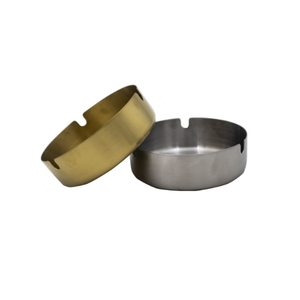 Cenicero Redondo de Metal con Diseño en Relieve, Hecho a Mano, Color Cobre, Vajilla, Cenicero para Cigarros, Directo del Fabricante en India - Product Image 2