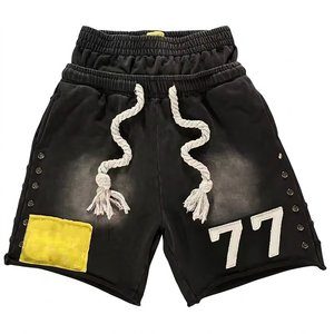 Pantalones Cortos Casuales de Doble Cinturón para Hombre, Estilo Urbano, de Algodón, Ajustables, Transpirables y Cómodos, de Alta Venta - Product Image 1