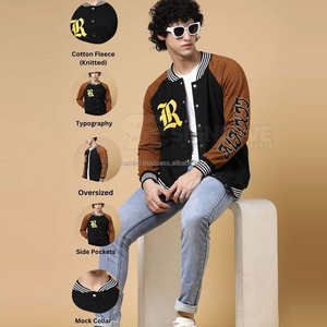 Veste universitaire rétro tendance en laine avec manches en PU, inspirée des équipes universitaires, vêtements d'extérieur streetwear pour hommes et femmes - Product Image 6