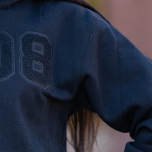 All <b>Black</b> Unisex Winter Hoodie Pullover Sweatshirt Classic Letter Design Casual Streetwear Hooded Top Premium Comfortable <b>Fleece</b> - Product Image 2
