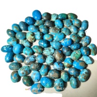 Pierres précieuses KHUSHI GEMS STONE de haute qualité, naturelles, belles, lisses et polies, turquoise iranienne, cabochons de formes variées, certifiées par une tierce partie, 20-45 mm