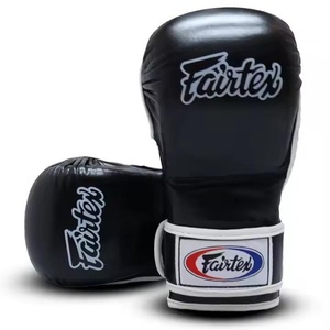 Guantes de Sparring MMA de Alta Calidad a Precio de Mayoreo, Color Negro Puro, Guantes de Sparring MMA de Cuero para Grappling AI-MG-32 - Product Image 6