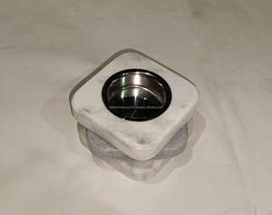 Quemador de piedra natural Bakhoor Quemador de hueso con incrustaciones de último diseño Bandeja de Mabkhara Quemador de incienso de resina de Falak World Export - Product Image 4